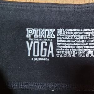 Victoria secret pink leggings black size large